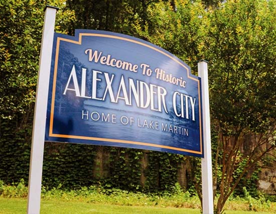 Alexander City Sign