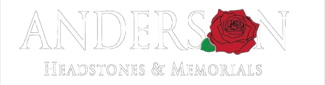 Anderson Headstones & Memorials Logo white