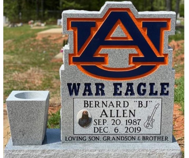 War Eagle Headstone