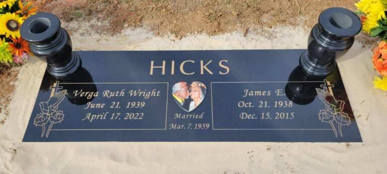 Hicks Companion Headstone